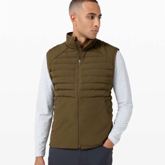 Lululemon Men's Down for It All Vest in Dark Olivesize S